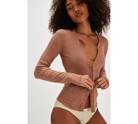 Going Places Cardi by Intimately at Free People in CafÃ© Latte, Size: Small - female