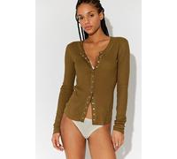 Going Places Cardi by Intimately at Free People in Fir Green, Size: XS - female
