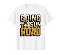 Going Sun Road Arch Typography Bold Montana National T-Shirt
