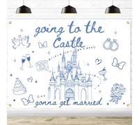 Going to The Castle Gonna Get Married Backdrop - Castle Bachelorette Decorations, Future Mrs Background, Princess Themed Bride to be/Bridal Shower Party Decorations, 7 * 5 Ft