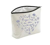 Going to the Chapel Bride Makeup Bag, Bride to Be Cosmetic Bag Gift for Bachelorette Party Wedding Emergency Kit, Wedding Day Future Mrs Zipper Pouch, Honeymoon Travel Bridal Gift (With Inner Lining)