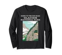 Going-to-The-Sun Road Glacier National Park Montana Hiking Long Sleeve T-Shirt