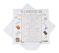 Going to University Card for Son, Leaving for Uni Card, Moving Away Good Luck Poem Verse