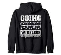 Going Wireless Braces Smile Orthodontics Straight Teeth Zip Hoodie