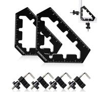GOINGMAKE Corner Clamps for Woodworking Tools 45 and 90 Degree Clamps Aluminum Alloy Positioning Squares Right Angle Clamps Clamping Squares for Picture Frame Box Cabinets Drawers