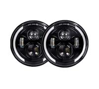 GOINTDJD Car 7" Headlights For Defender 90 110 Round LED Headlight Kit Angel Eyes Halo For Offroad Accessory Headlamp