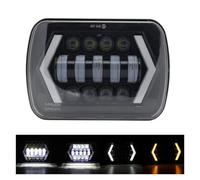 GOINTDJD Headlight Headlights 12V 24V 7x6 80000LM Super Bright 5x7 Inch Led Headlights Led Headlamp Hi/Low Turn Signal Dot E9 DRL For Offroad 4x4 For Nissan 240SX(1 Piece black b)