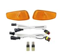 GOINTDJD Headlight Headlights Front Turn Side Signals Lights For Jeep For Renegade 2014-2019 Accessories Reflection Warning Turn Signal With T10 Led Orange Bulb(Orange T10)