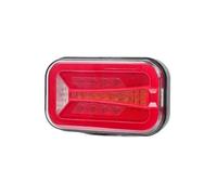 GOINTDJD Rear Light For Truck Trailer Van Bus 12V 24V Red Amber White LED Combination Tail Lights 6.5 Inch Turn Signal Lamp DRL Brake Stop Trailer Lights(6.5 inch)