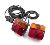 GOINTDJD Tail Lights Tail Light 10m LED Trailer Brake Stop Lamp License Number Plate Reflector 1 Set 12V 7 Pin Universal Rear Combination Towing