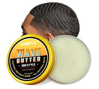 Goiple Wave Butter 360 Wave Grease for Men - Wave Butter for Layered Waves, Moisture, Control and Silky Shine - All Natural Wave Cream with Shea Butter and Beeswax for Wolfing (3.5 OZ)