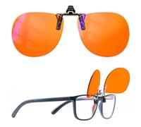 Goiteia 100% Blue Light Blocking Clip On Glasses,Computer and Gaming Clip On Eyeglasses for Better Night Sleep,Anti Eye Strain,Suitable for Screens,Games,TVs,Mobile Phones(60 * 50mm)