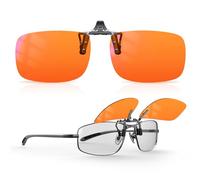 Goiteia 100% Blue Light Blocking Clip On Glasses,Computer and Gaming Clip On Eyeglasses for Better Night Sleep,Anti Eye Strain,Suitable for Screens,Games,TVs,Mobile Phones(60 * 40mm)
