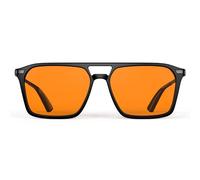 Goiteia 100% Orange Blue Light Blocking Glasses-Amber Tint Gaming Glasses for Better Sleep/Eyes Strain/Light Sensitive-Ultra Light & Spring Hinges for Better Comfor