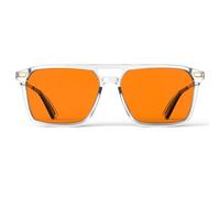 Goiteia 100% Orange Blue Light Blocking Glasses-Amber Tint Gaming Glasses for Better Sleep/Eyes Strain/Light Sensitive-Ultra Light & Spring Hinges for Better Comfor