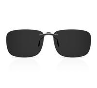 Goiteia kids clip on sunglasses over prescription glasses,Polarised Clip-on Sunglasses for Boys Girls,Compact Fit,Non Flip Up(57 * 42mm)