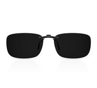 Goiteia kids clip on sunglasses over prescription glasses,Polarised Super Dark Clip-on Sunglasses for Boys Girls,Compact Fit,Non Flip Up(53 * 35mm super dark)