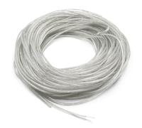 GOIYZTTR 30M Transparent Electrical Wire 2 Core Transparent PVC Cable Wire 28AWG Flat Electrical Wire Flexible Outer Diameter 1.6 * 3.2mm For Low-Power Household Electrical Appliances