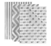 GOIYZTTR 60 Sheets Metallic Tissue Paper Silver White Metallic Gift Wrapping Tissue Paper 50 * 35cm Bulk 3 Style Decorative Wrapping for Gift Bags Party Decoration, DIY Arts Crafts