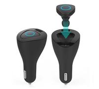 Goji 2 in 1 Mono Bluetooth Headset Premium Handsfree with Car Charger