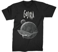 Gojira from Mars to Sirius Mens Black Short Sleeve T Shirt 00s Heavy Metal Graphic Tees