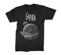 Gojira from Mars to Sirius Mens Black Short Sleeve T Shirt 00s Heavy Metal Graphic Tees, Black, S