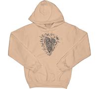 Gojira Hoodie Fortitude Heart Band Logo Official Unisex Sand Pullover L