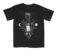 Gojira Men's Celestial Snakes Cotton T-Shirt in Black | Size: Small Gojira Black S
