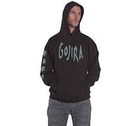 Gojira Pullover Hoodie: Fortitude Faces (Back & Arm Print) - Small - Black - Unisex