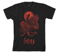 Gojira T Shirt Serpent Moon Band Logo Official Mens Black XL