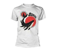 Gojira Unisex Adult Whale Sun Moon Organic T-Shirt (L) (White)