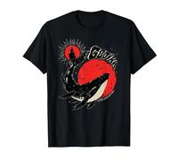 Gojira Whale Sun Moon T-Shirt, Men, Black, 4X-Large