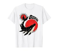 Gojira Whale Sun Moon T-Shirt, Men, White, Medium