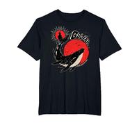 Gojira Whale Sun Moon T-Shirt, Men's Big and Tall, Black, 2X Tall