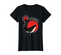 Gojira Whale Sun Moon T-Shirt, Women, Black, Small