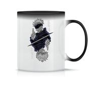 Gojo Satoru Jujutsu Coffee Tea Cup in Classic Magical Ceramic White Black Pink 330 ml