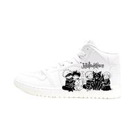Gojo Satoru Sneakers, Itadori Yuji/Fushiguro Megumi/Geto Suguru Anime Peripheral Printing White Shoes Anime Sports Casual High-Top White Shoes