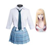 Gojo Wakana/Kitagawa Marin Cosplay Costume, JK School Uniform, XS-3XL | Anime Uniforms, Suit Full Set, Outfits Halloween Carnival, Stage Performance Costumes