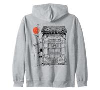 Goju Ryu Karate Dojo Okinawa Japan Illustration Zip Hoodie