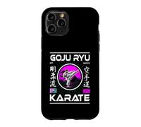 Goju-Ryu Karate Retro Design with Karateka and Kanji Case for iPhone 11 Pro