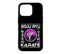 Goju-Ryu Karate Retro Design with Karateka and Kanji Case for iPhone 16 Pro