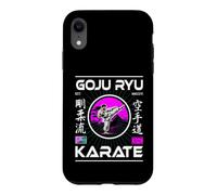 Goju-Ryu Karate Retro Design with Karateka and Kanji Case for iPhone XR