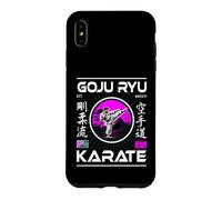 Goju-Ryu Karate Retro Design with Karateka and Kanji Case for iPhone XS Max