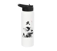 Goju Ryu Karate Uniform/Karate Outfit/Karate Calligraphy Stainless Steel Insulated Water Bottle