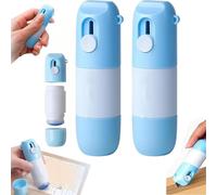 Gokame 2 in 1 Privacy Wipe Box Cutter - Thermal Paper Correction Fluid, Thermal Paper Eraser Pen and Cutter, Thermals Papers Data Eraser Pen,Privacy Protection for Package Labels Bills (2pcs)