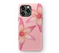 GOKAR Lily Phone Case Pink Flower Cute Floral Protective Compatible with iPhone 15 ProMax