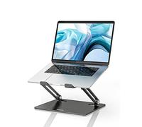 GOKEDA Laptop Stand, Ergonomic Metallic Adjustable Laptop Riser, Portable Computer Stand for Desk Compatible for MacBook Pro/Air, Lenovo, Samsung, Acer, And Laptops & Tablets Up To 15 Inches