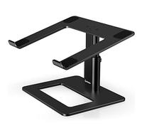 GOKEDA Laptop Stand for Desk, Aluminum Portable Ventilated Laptop Riser, Ergonomic Adjustable Macbook Stand Compatible with MacBook Air Pro, Dell, HP, Lenovo Samsung (More 11-17" Laptops)