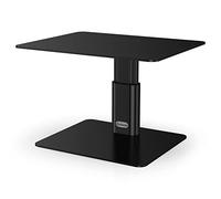 GOKEDA Monitor Riser Stand, Metallic Adjustable Height Desk Organizer Prop Compatible with Display, iMac, TV, PC, Desktop and All-Screen Display for Office & Home (PC up to 15KG)