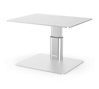 GOKEDA Monitor Riser Stand, Metallic Adjustable Height Desk Organizer Prop Compatible with Display, iMac, TV, PC, Desktop and All-Screen Display for Office & Home (PC up to 15KG)